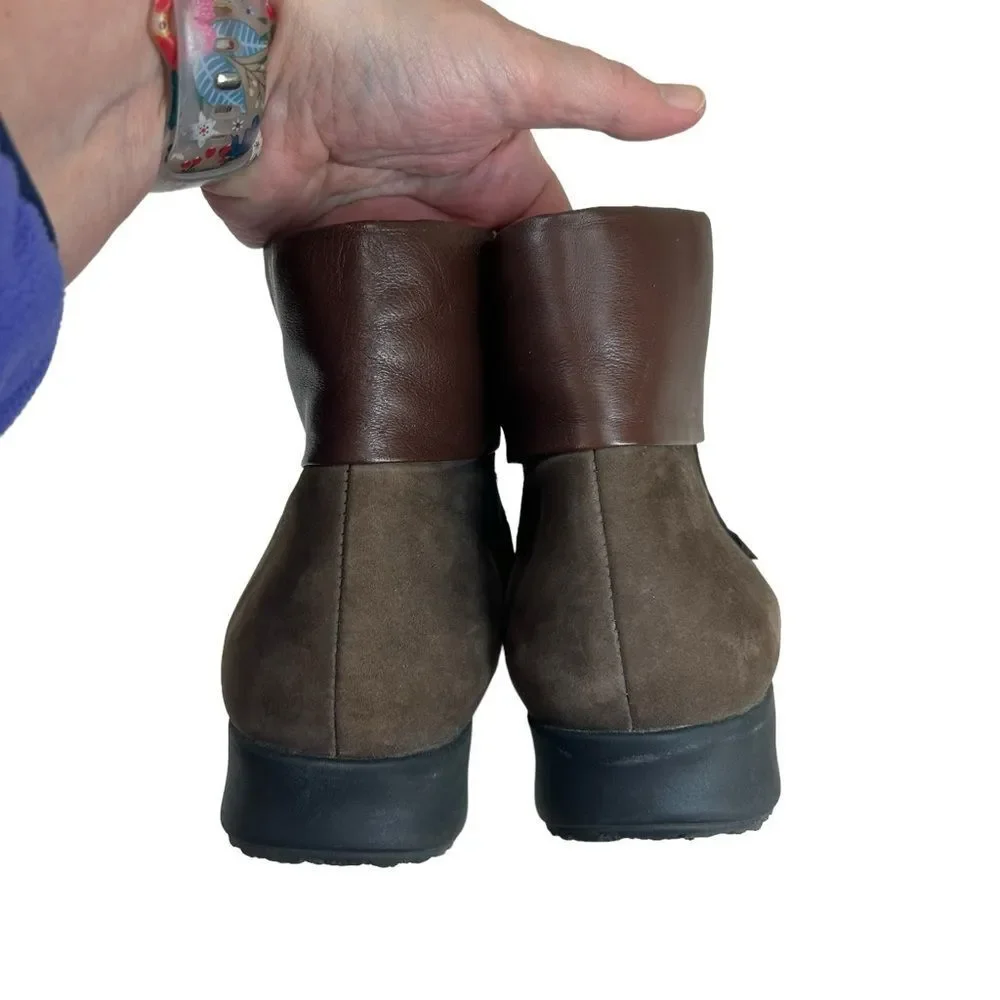 Mephisto Fiducia Brown Leather Ankle Boots Booties 10.5 - Picture 6 of 9